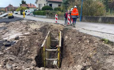 Travaux de déplacement de réseau à Mirecourt