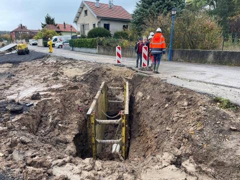 Travaux de déplacement de réseau à Mirecourt