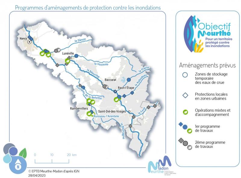Programmes d'aménagements de protection contre les inondations