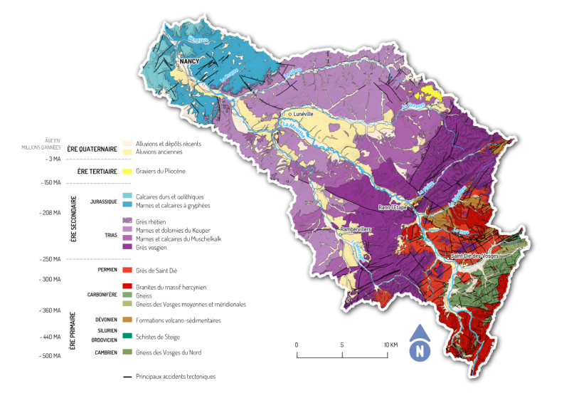 Carte géologique Meurthe