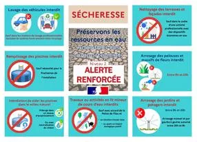 Passage au niveau d'alerte renforcée sécheresse 